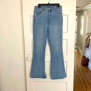 Express High Waisted Flare Denim Jeans -Size 10R